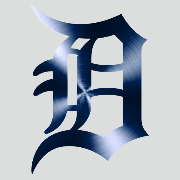 Detroit Tigers Stainless steel logo iron on paper